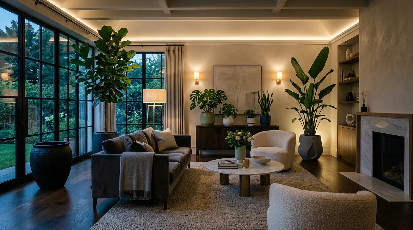 14 Plant Filled Living Room Ideas to Transform Your Home idea 14