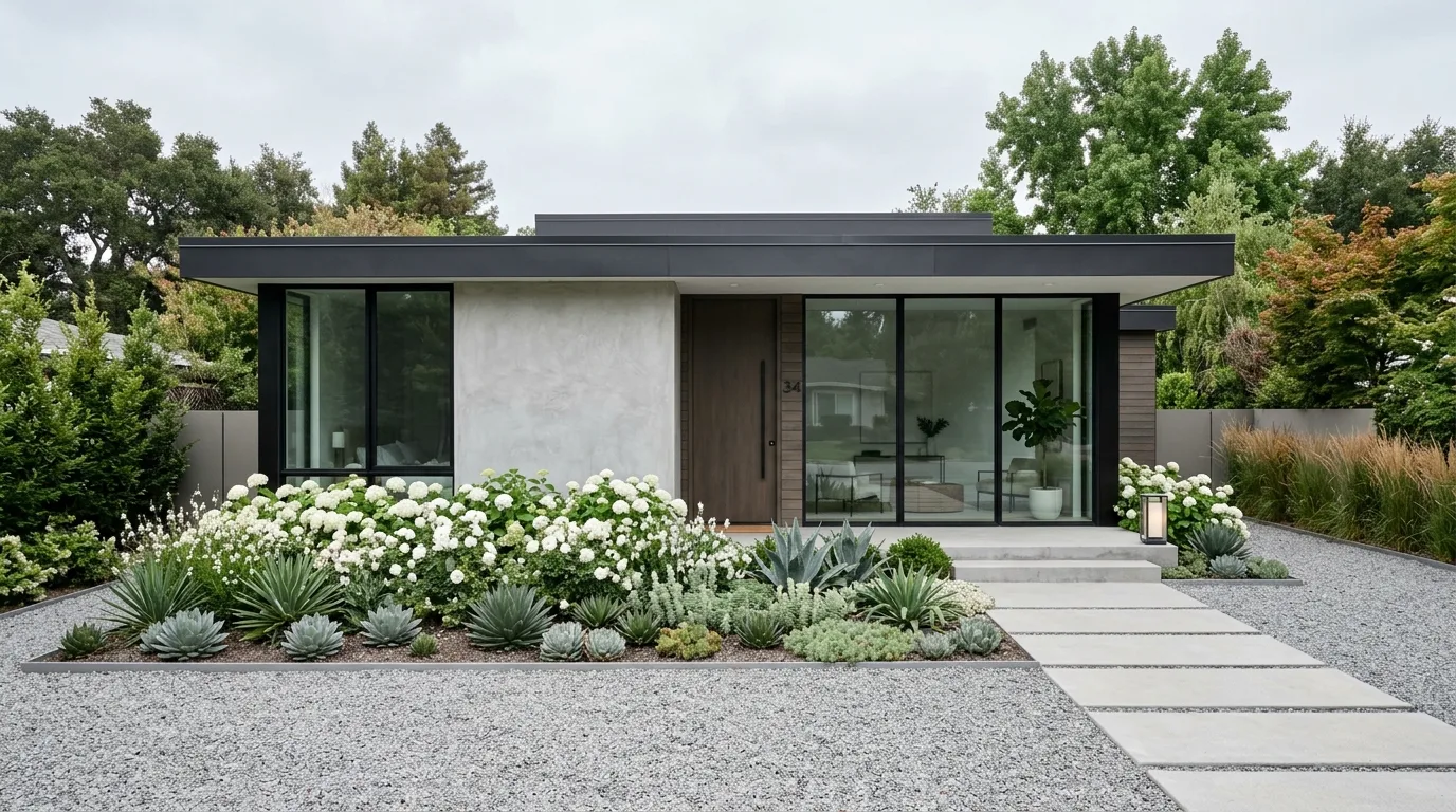 14 Pretty Front Yard Flower Beds Against the House Ideas idea 6