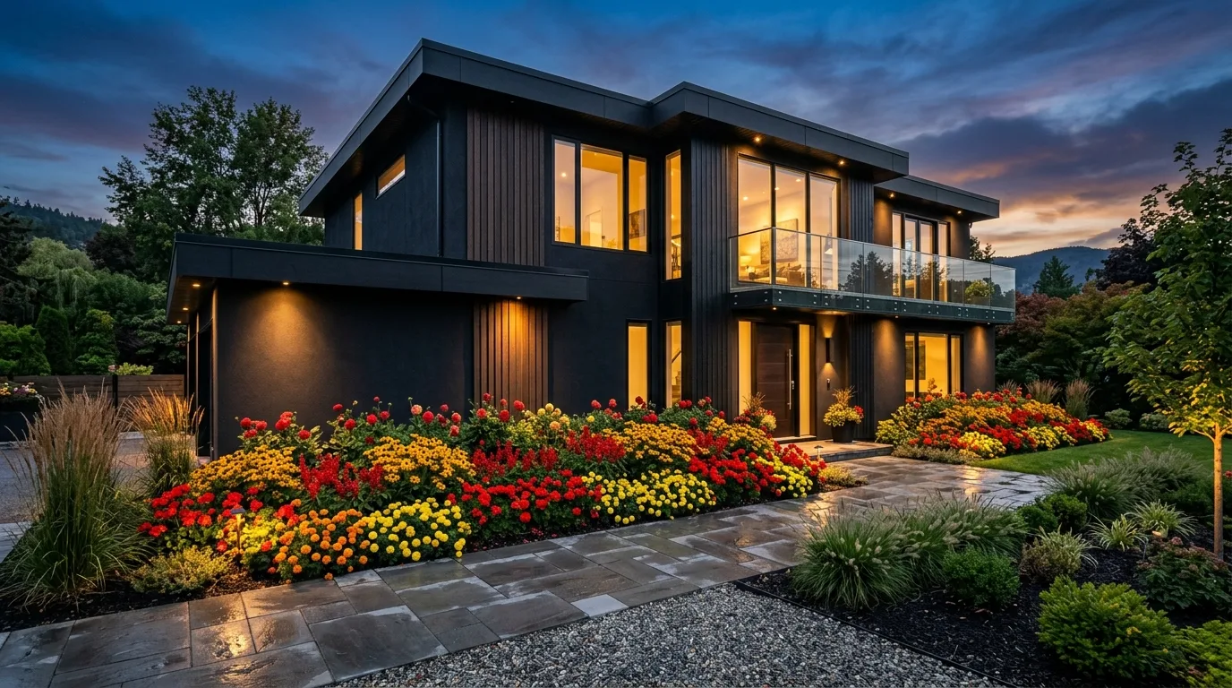 14 Pretty Front Yard Flower Beds Against the House Ideas idea 12