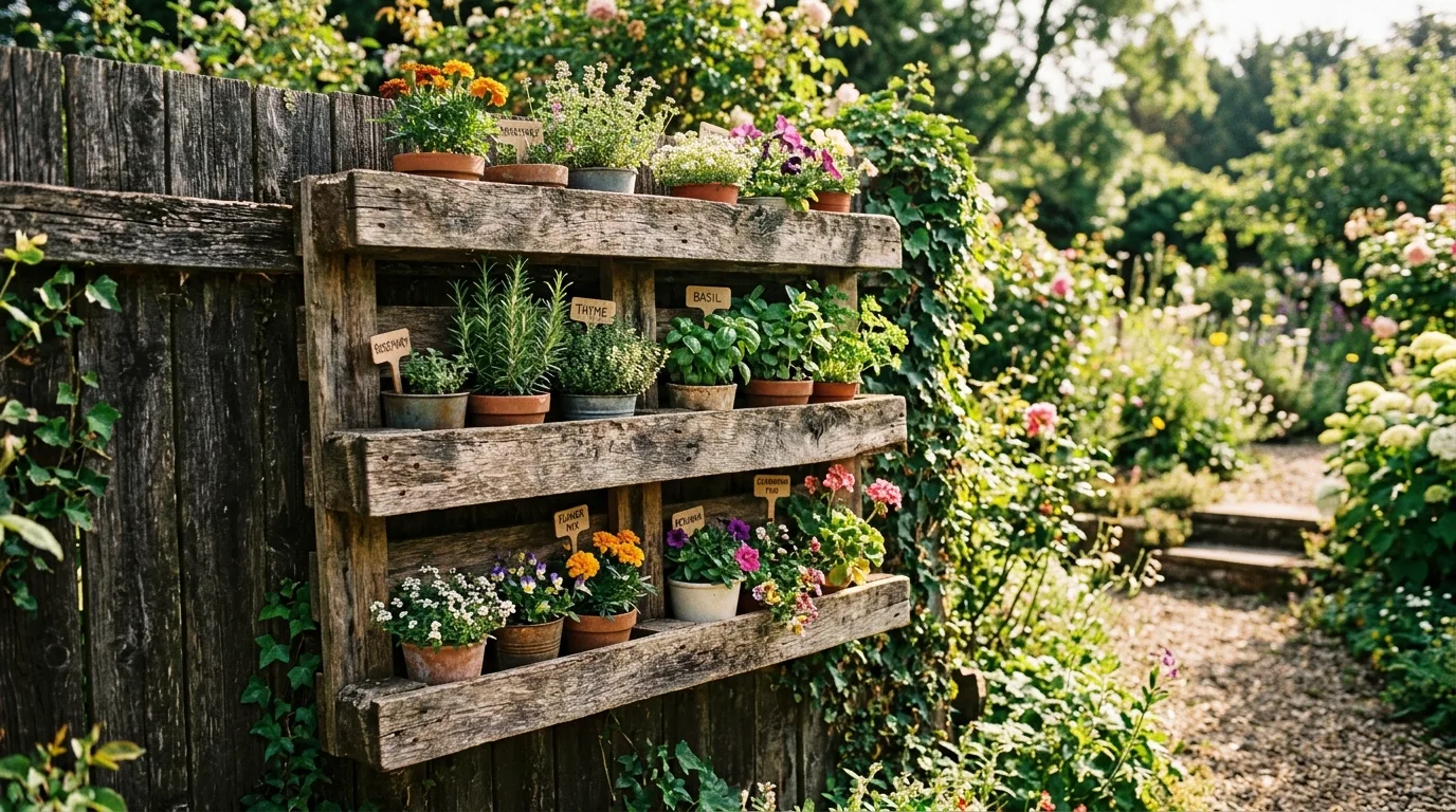 14 Productive Vertical Gardening Ideas for Flowers and Herbs idea 3
