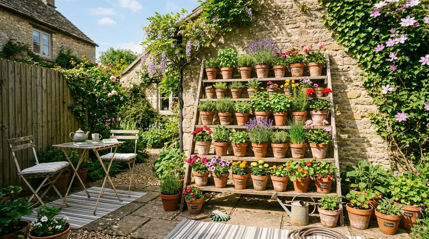 14 Productive Vertical Gardening Ideas for Flowers and Herbs idea 5