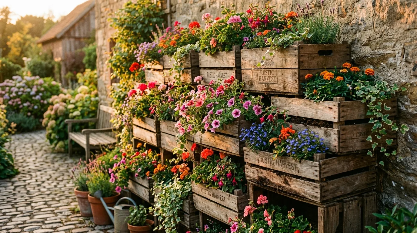 14 Productive Vertical Gardening Ideas for Flowers and Herbs idea 8