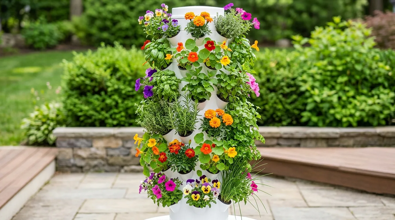 14 Productive Vertical Gardening Ideas for Flowers and Herbs idea 12