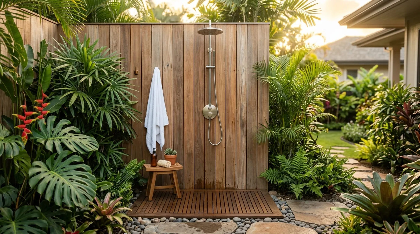 13 Refreshing Outdoor Shower Ideas for Your Backyard Oasis