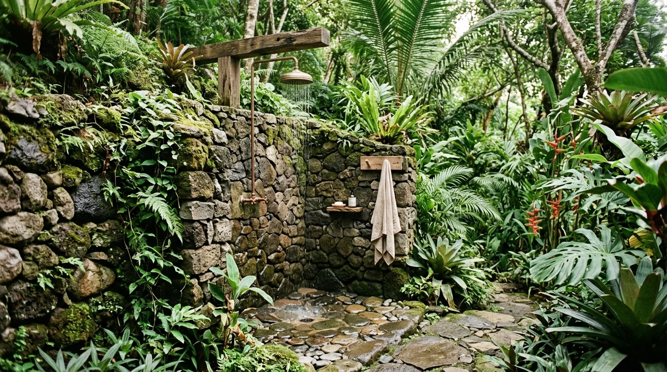 13 Refreshing Outdoor Shower Ideas for Your Backyard Oasis idea 2