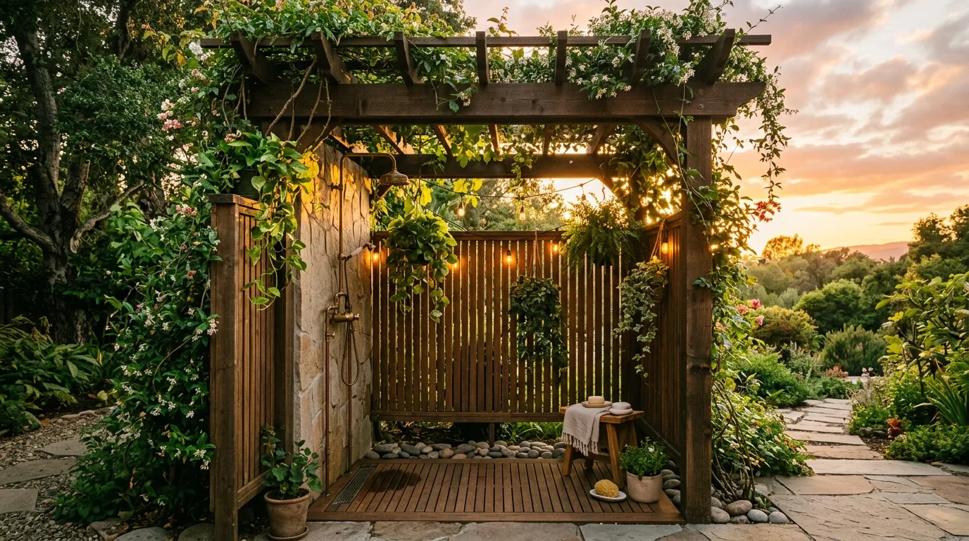 13 Refreshing Outdoor Shower Ideas for Your Backyard Oasis idea 6