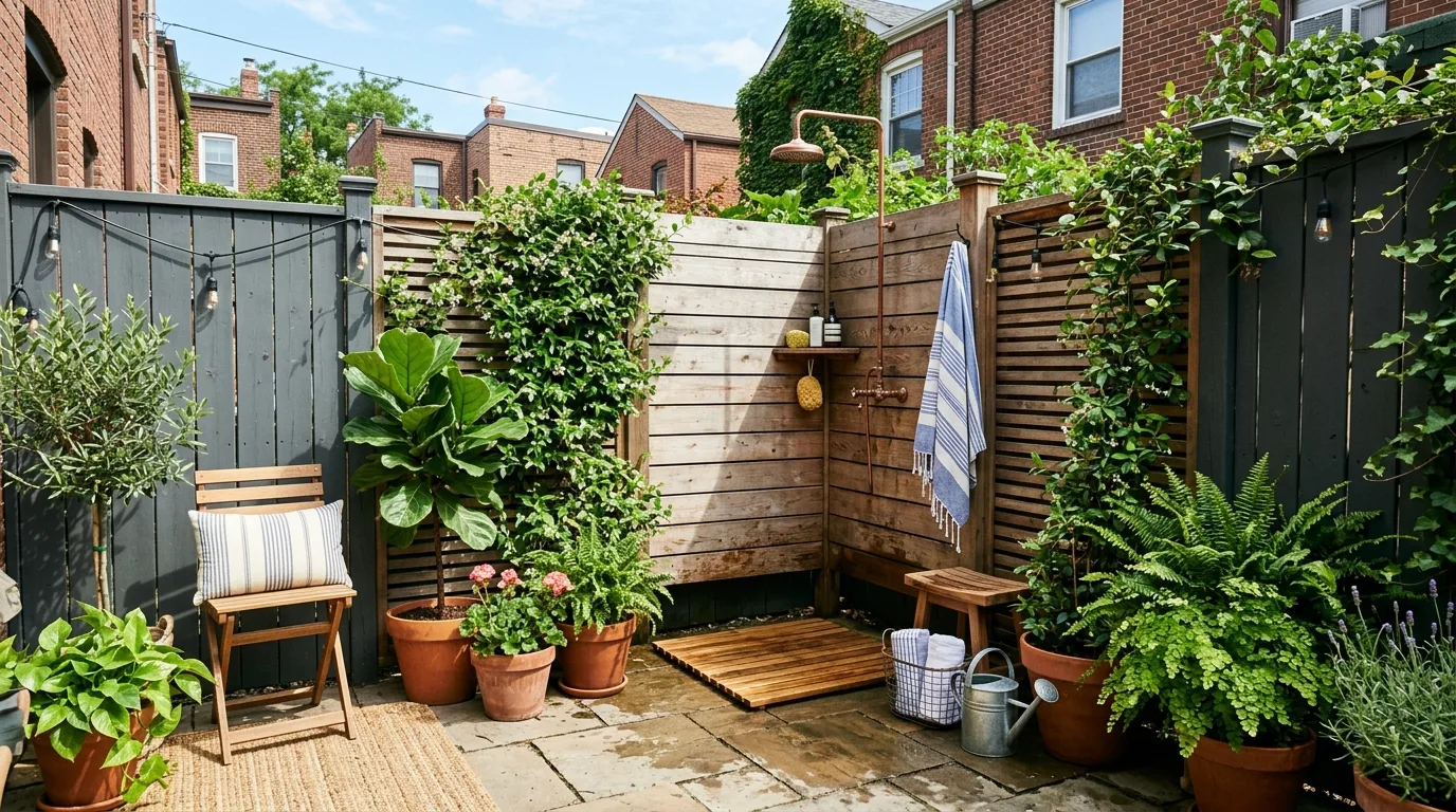 13 Refreshing Outdoor Shower Ideas for Your Backyard Oasis idea 8