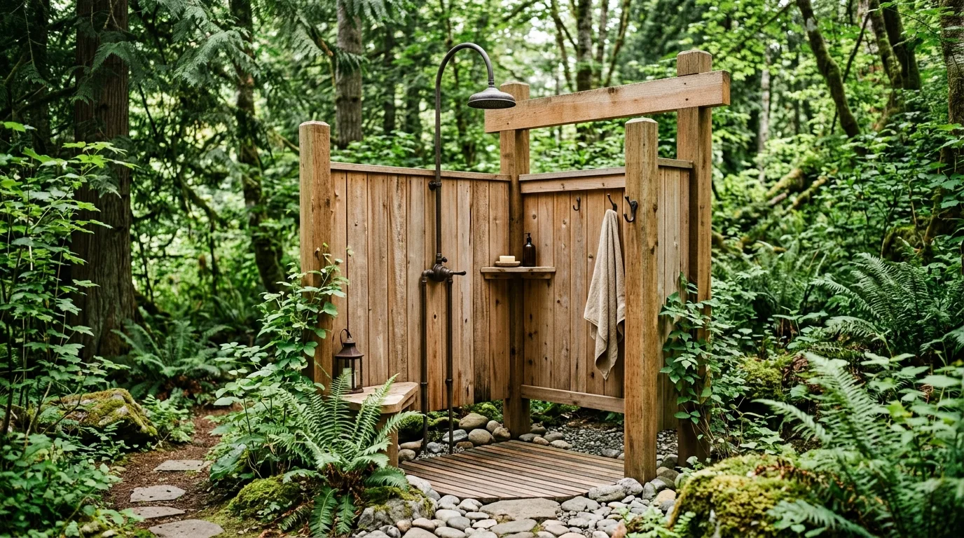 13 Refreshing Outdoor Shower Ideas for Your Backyard Oasis idea 9