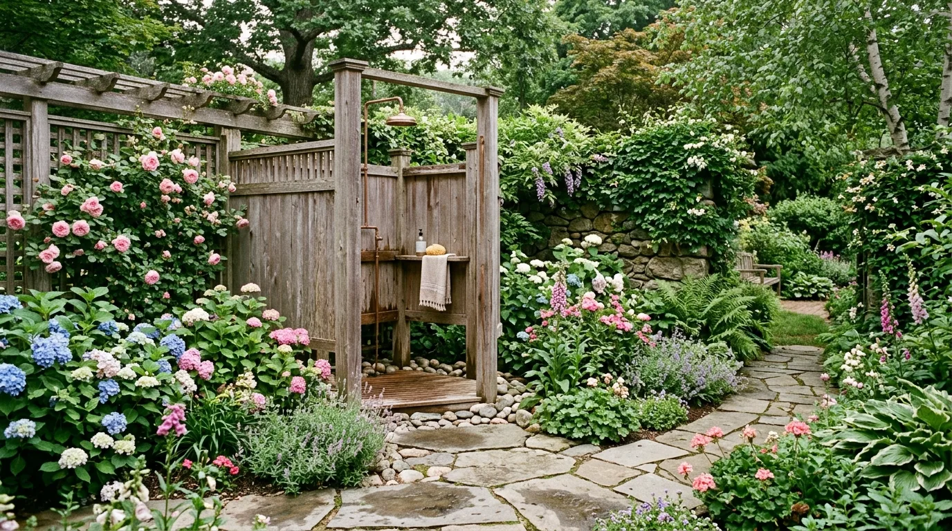 13 Refreshing Outdoor Shower Ideas for Your Backyard Oasis idea 11
