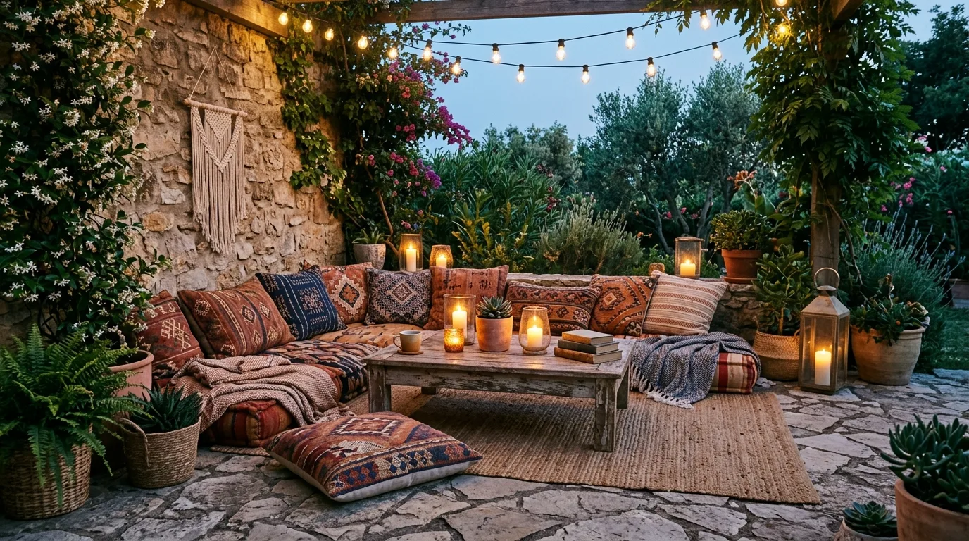 13 Relaxed Boho Patio Ideas for a Free-Spirited Outdoor Vibe idea 4