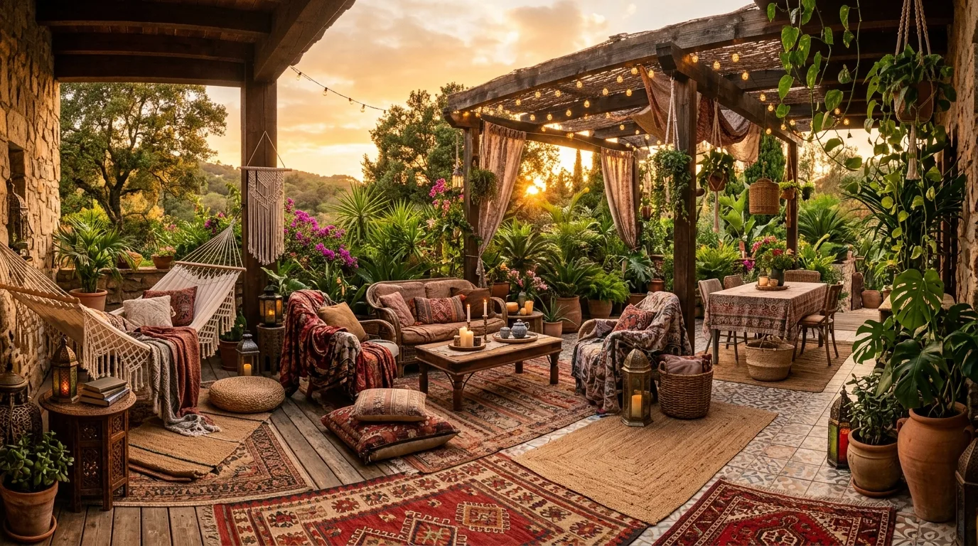13 Relaxed Boho Patio Ideas for a Free-Spirited Outdoor Vibe idea 13
