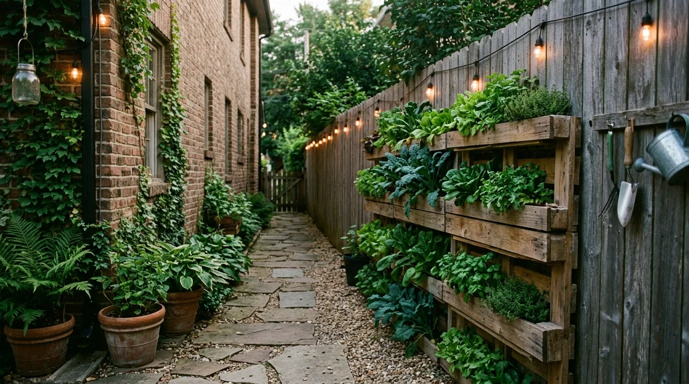 13 Rustic Wood Pallet Garden Ideas for Vertical Walls idea 8