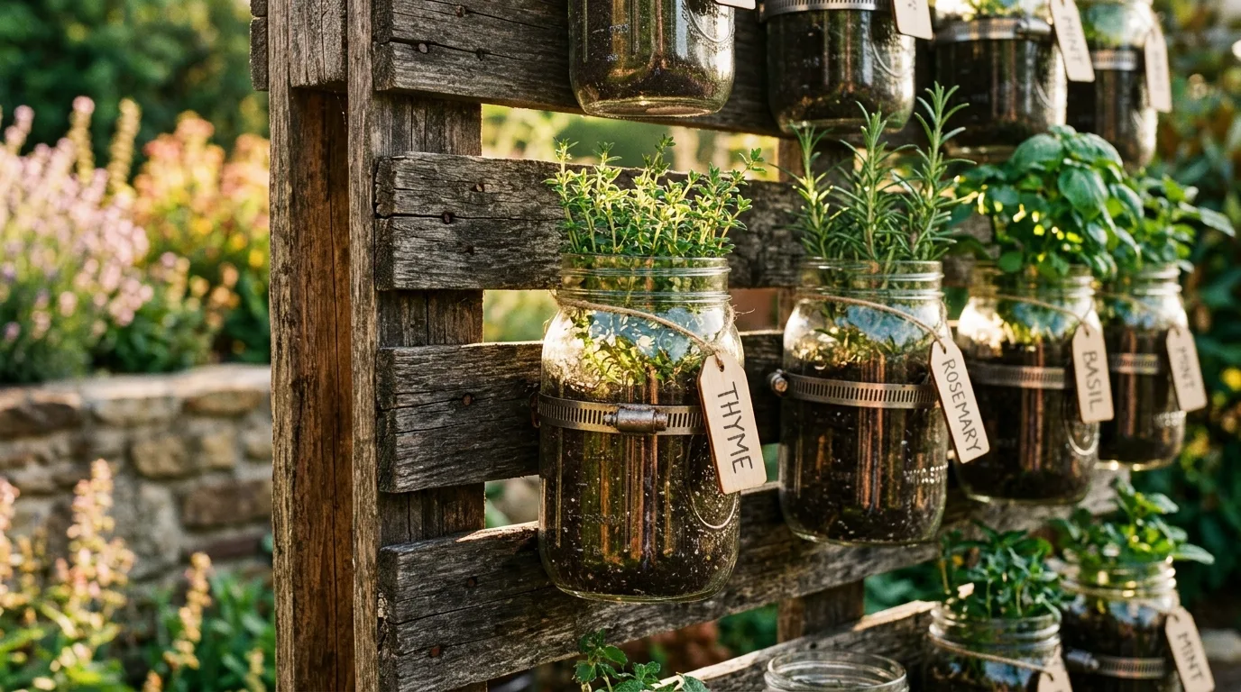 13 Rustic Wood Pallet Garden Ideas for Vertical Walls idea 9