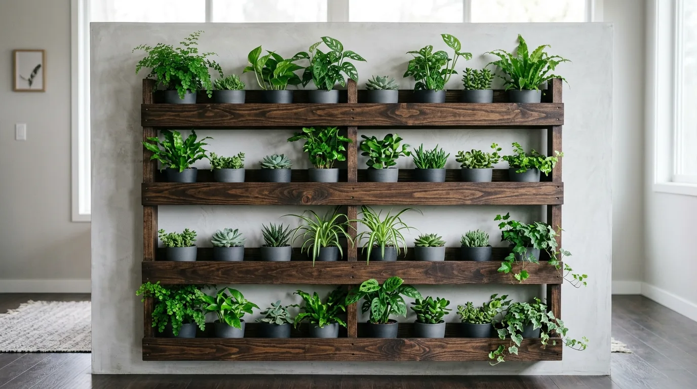13 Rustic Wood Pallet Garden Ideas for Vertical Walls idea 12