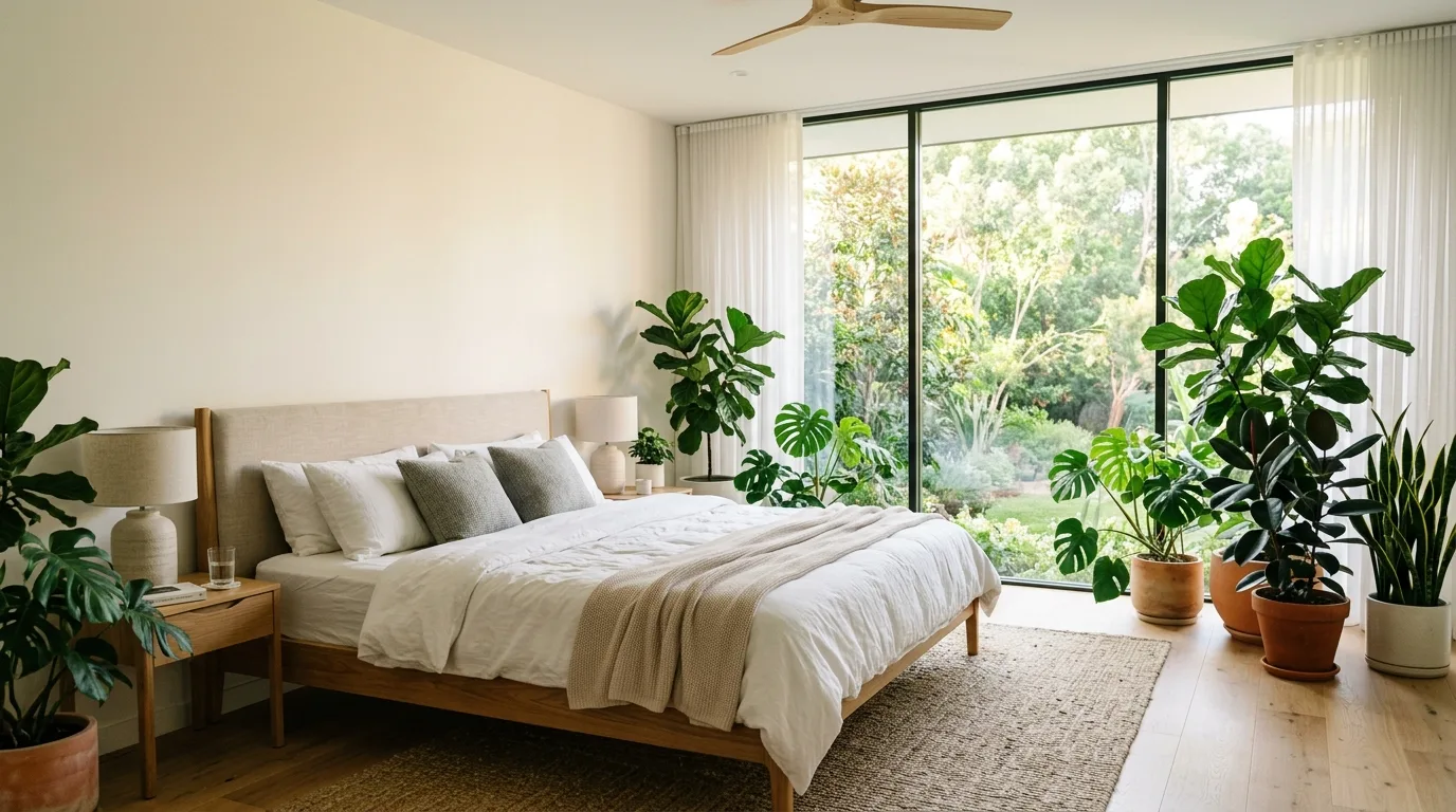 14 Serene Bedroom Ideas Using Plants for Better Sleep idea 10
