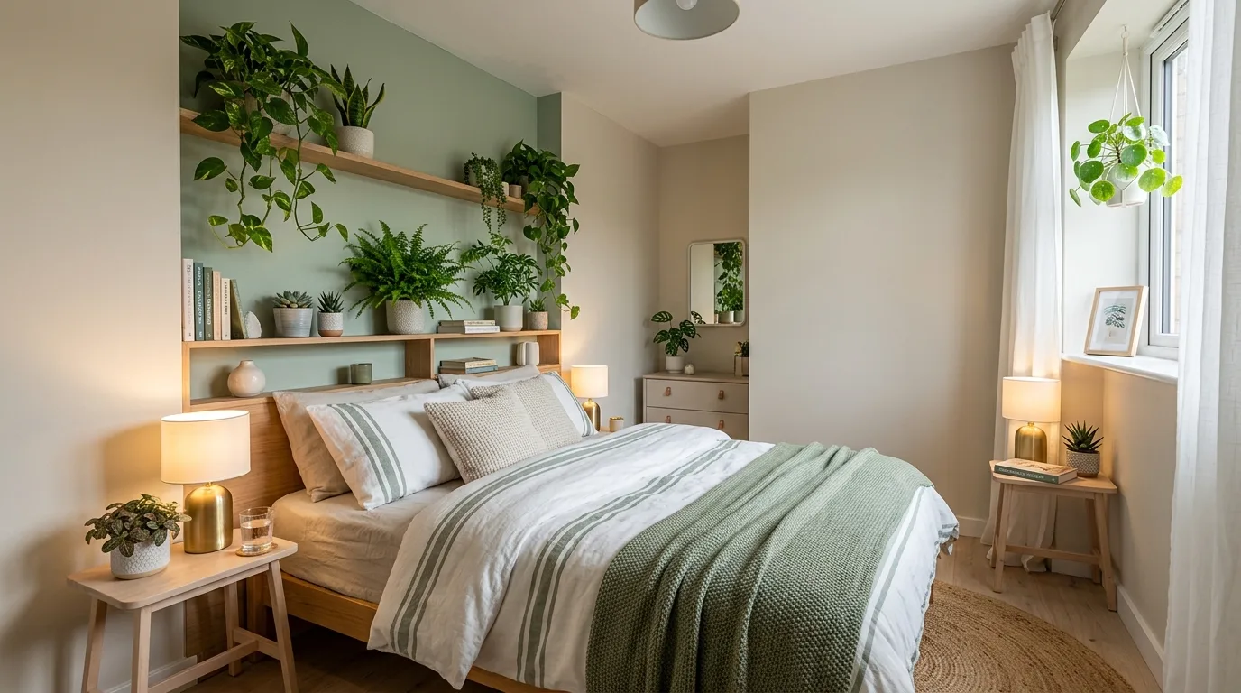 14 Serene Bedroom Ideas Using Plants for Better Sleep idea 12