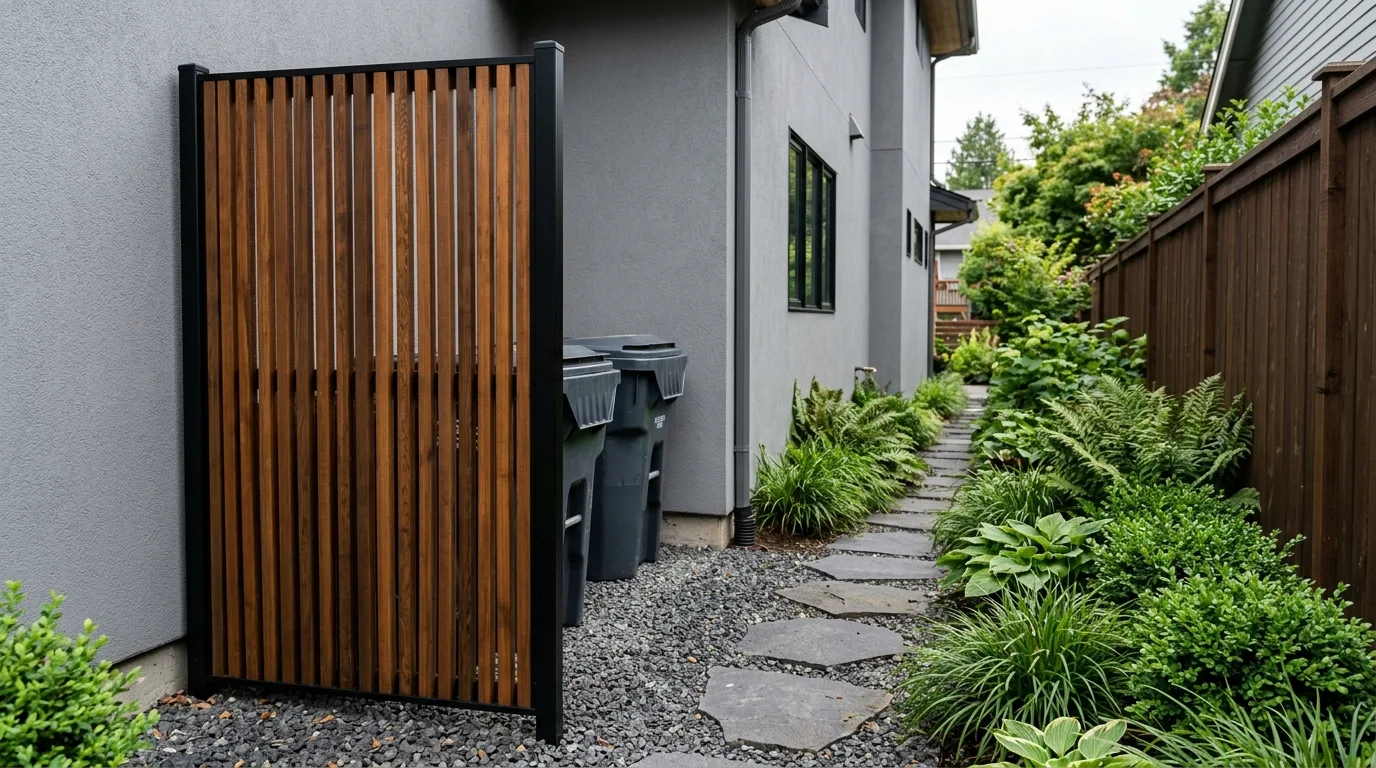 14 Simple Outdoor Garbage Storage Ideas That Hide the Bins idea 3