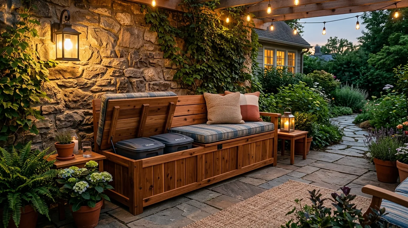 14 Simple Outdoor Garbage Storage Ideas That Hide the Bins idea 5