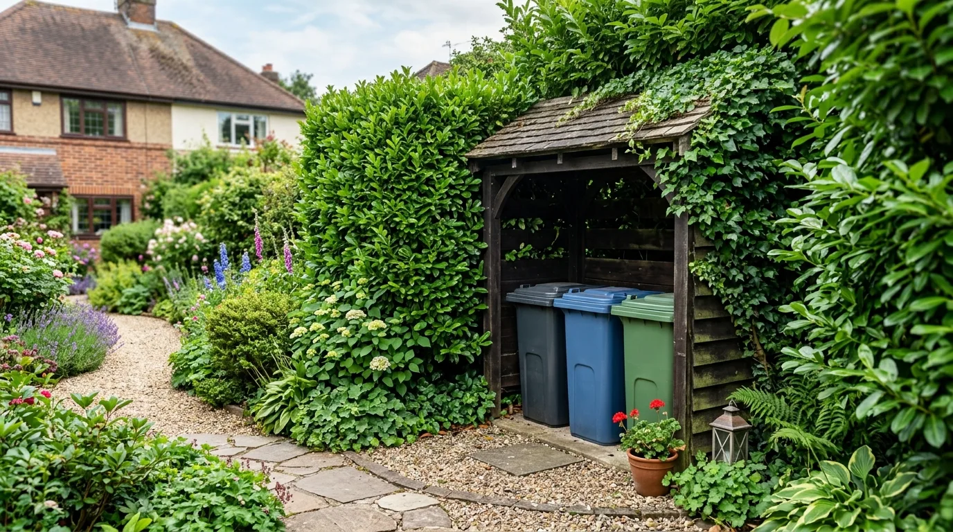 14 Simple Outdoor Garbage Storage Ideas That Hide the Bins idea 9