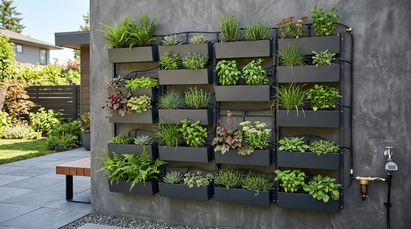 12 Simple Outdoor Wall Planter Ideas for a Living Wall idea 9