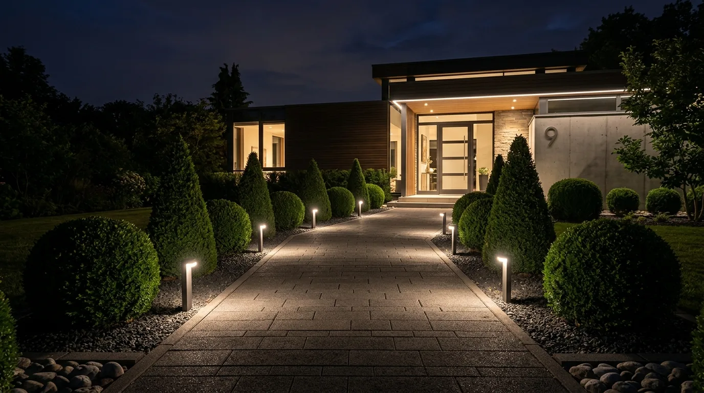 12 Sleek Modern Front Yard Ideas for Contemporary Curb Appeal idea 9
