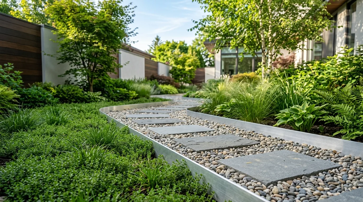 12 Sleek Modern Garden Edging Ideas for a Contemporary Landscape idea 7