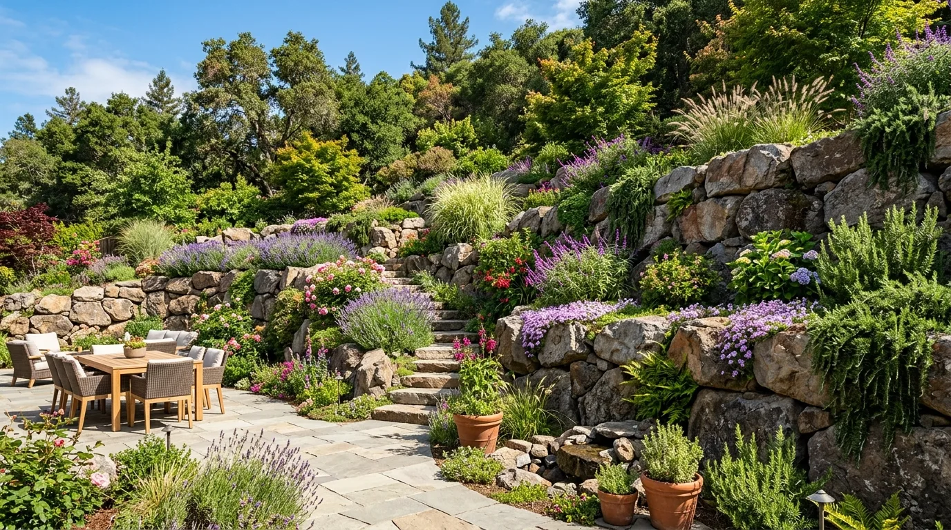 14 Smart Retaining Wall Ideas for a Sloped Backyard Makeover idea 4