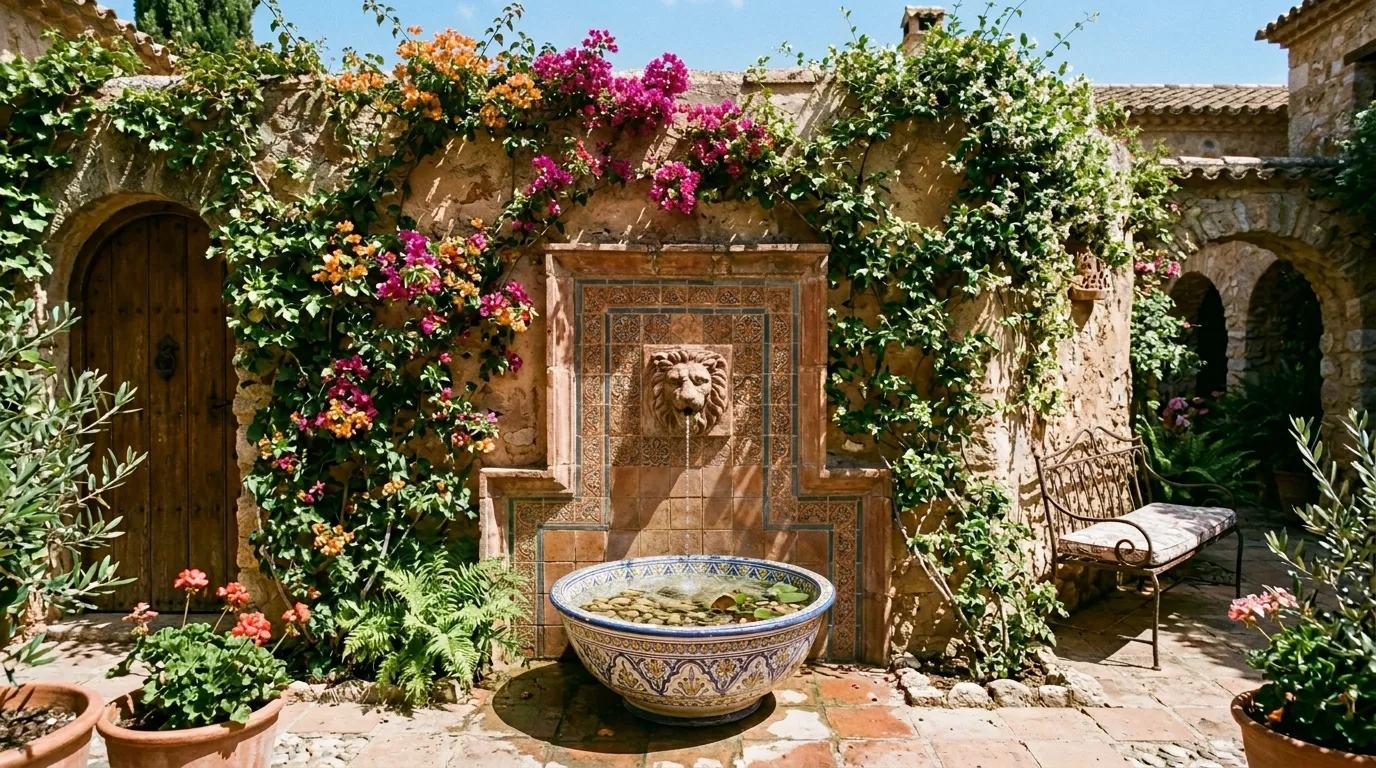 14 Soothing Outdoor Wall Fountains for a Backyard Water Feature idea 3