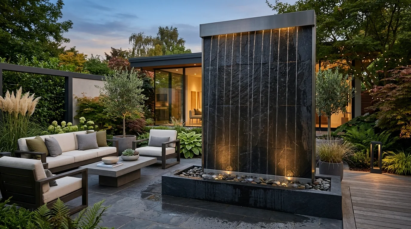 14 Soothing Outdoor Wall Fountains for a Backyard Water Feature idea 4