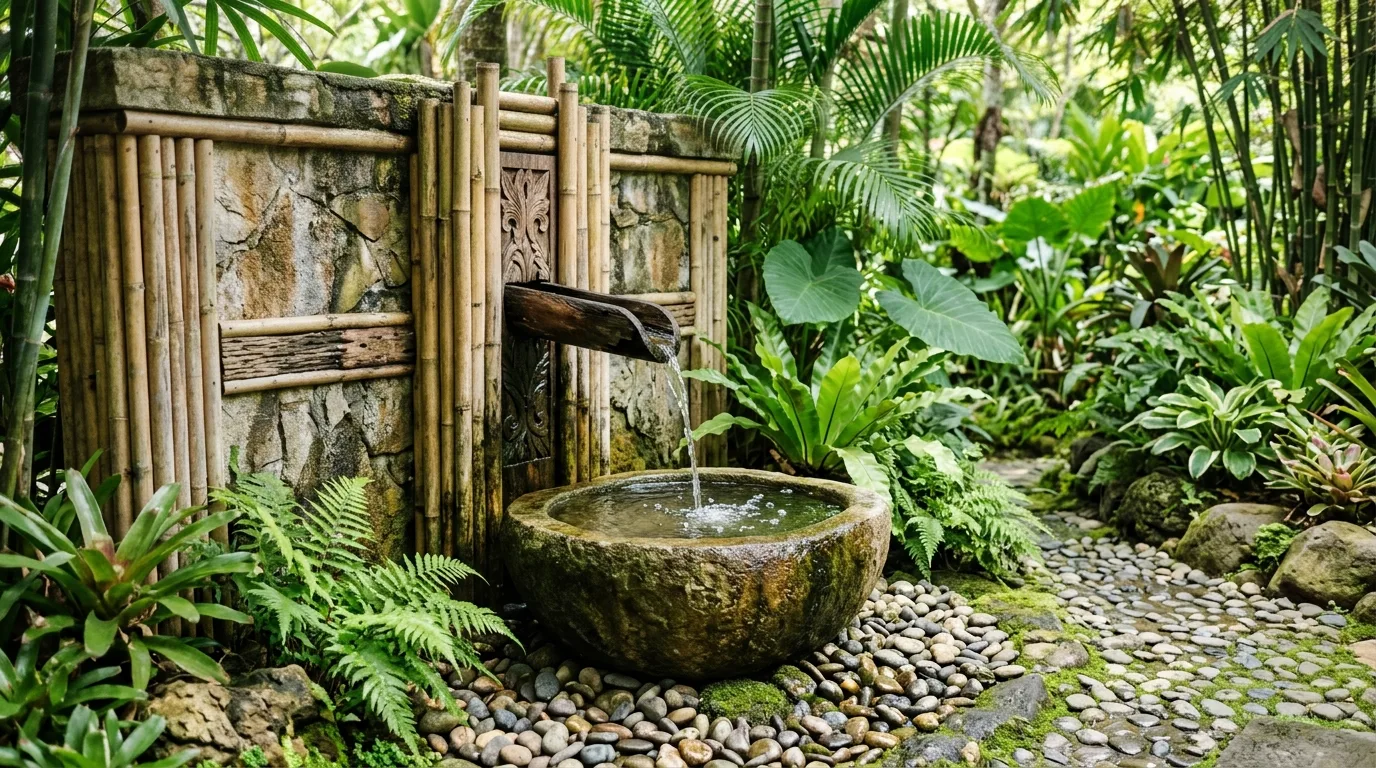 14 Soothing Outdoor Wall Fountains for a Backyard Water Feature idea 5