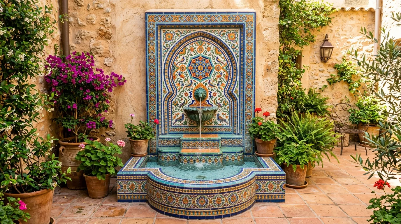 14 Soothing Outdoor Wall Fountains for a Backyard Water Feature idea 6