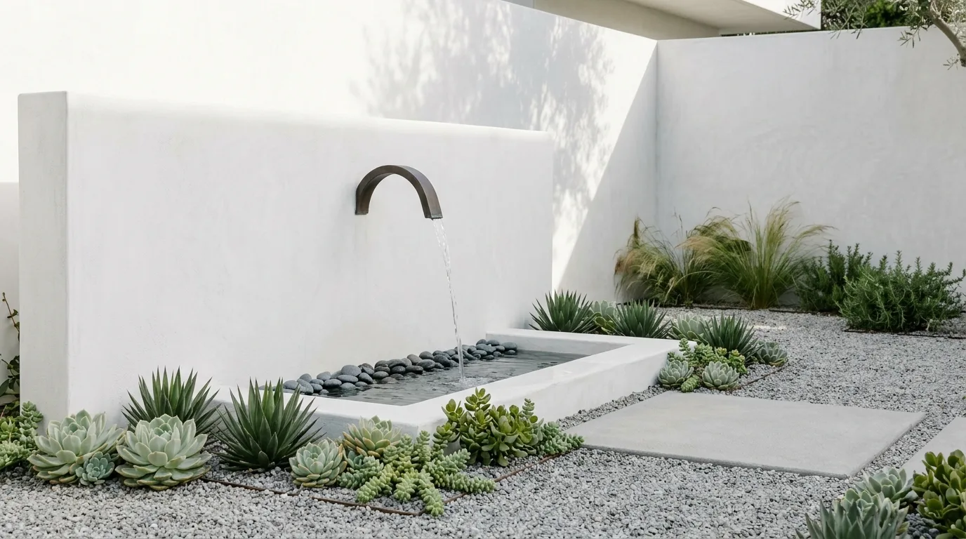 14 Soothing Outdoor Wall Fountains for a Backyard Water Feature idea 7