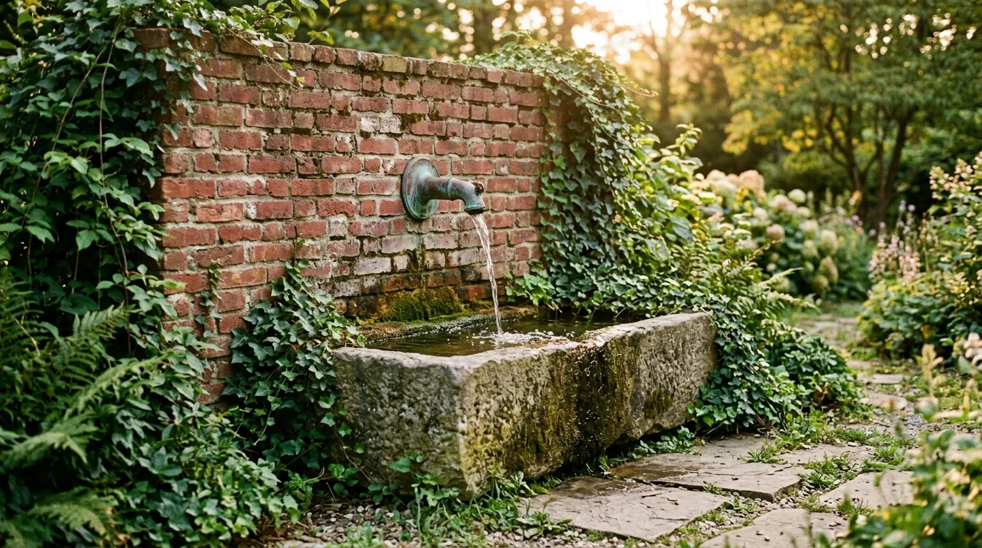 14 Soothing Outdoor Wall Fountains for a Backyard Water Feature idea 8