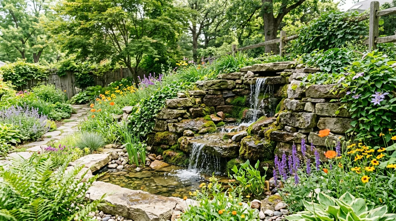 14 Soothing Outdoor Wall Fountains for a Backyard Water Feature idea 10
