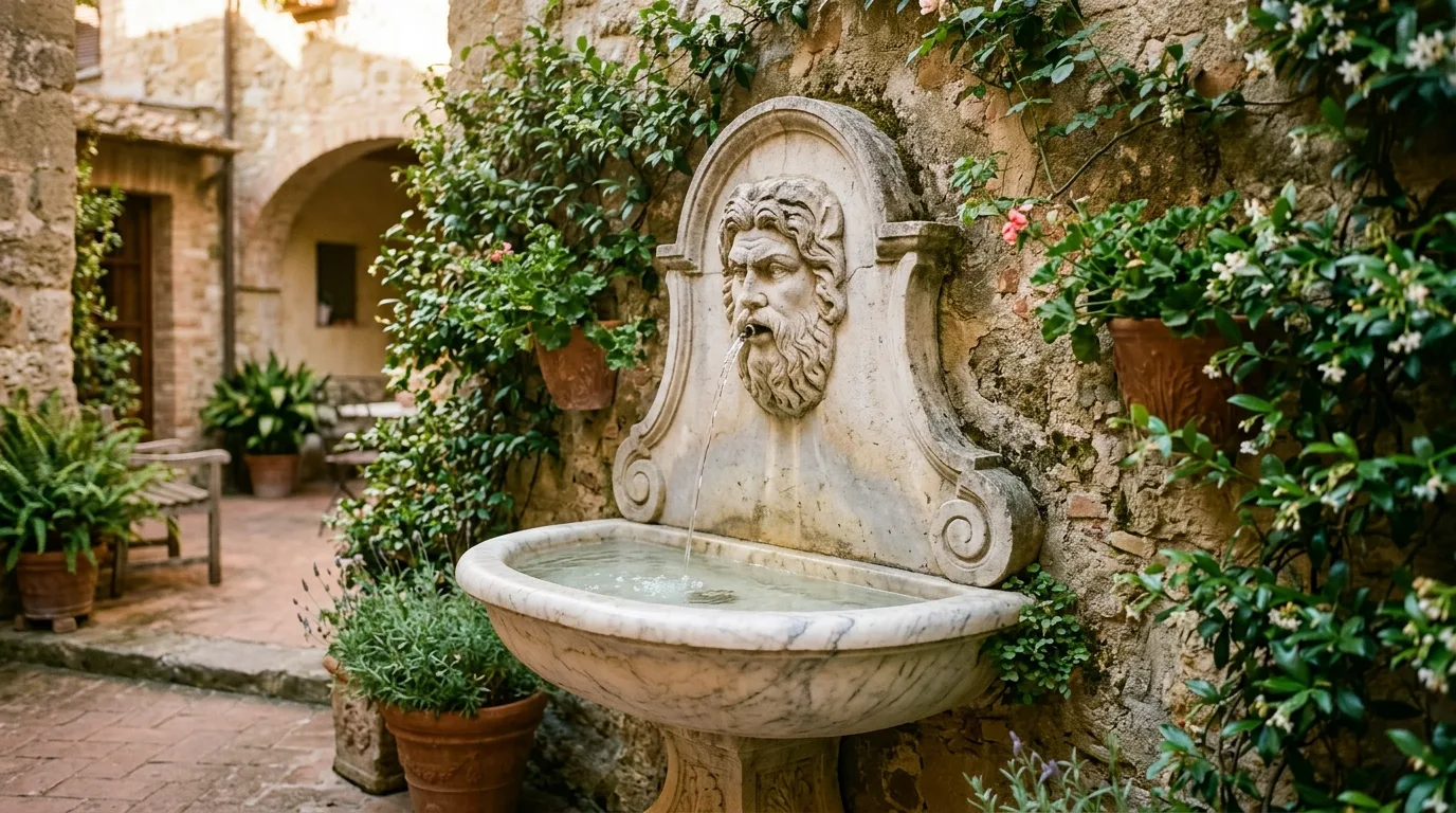14 Soothing Outdoor Wall Fountains for a Backyard Water Feature idea 11