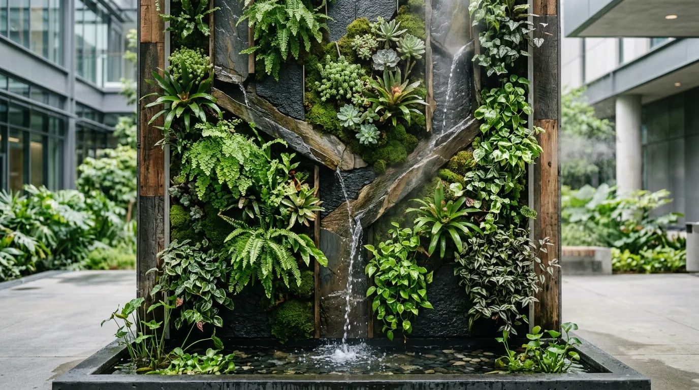 14 Soothing Outdoor Wall Fountains for a Backyard Water Feature idea 12