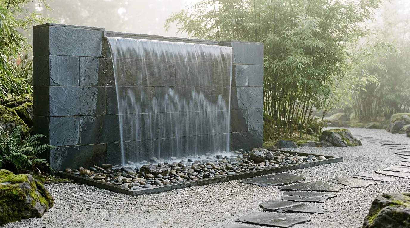 14 Soothing Outdoor Wall Fountains for a Backyard Water Feature idea 14