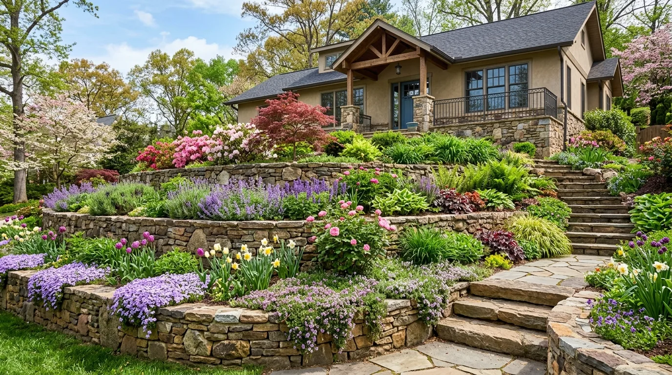 15 Stunning Front Yard Landscaping Ideas with Rocks and Stones idea 6