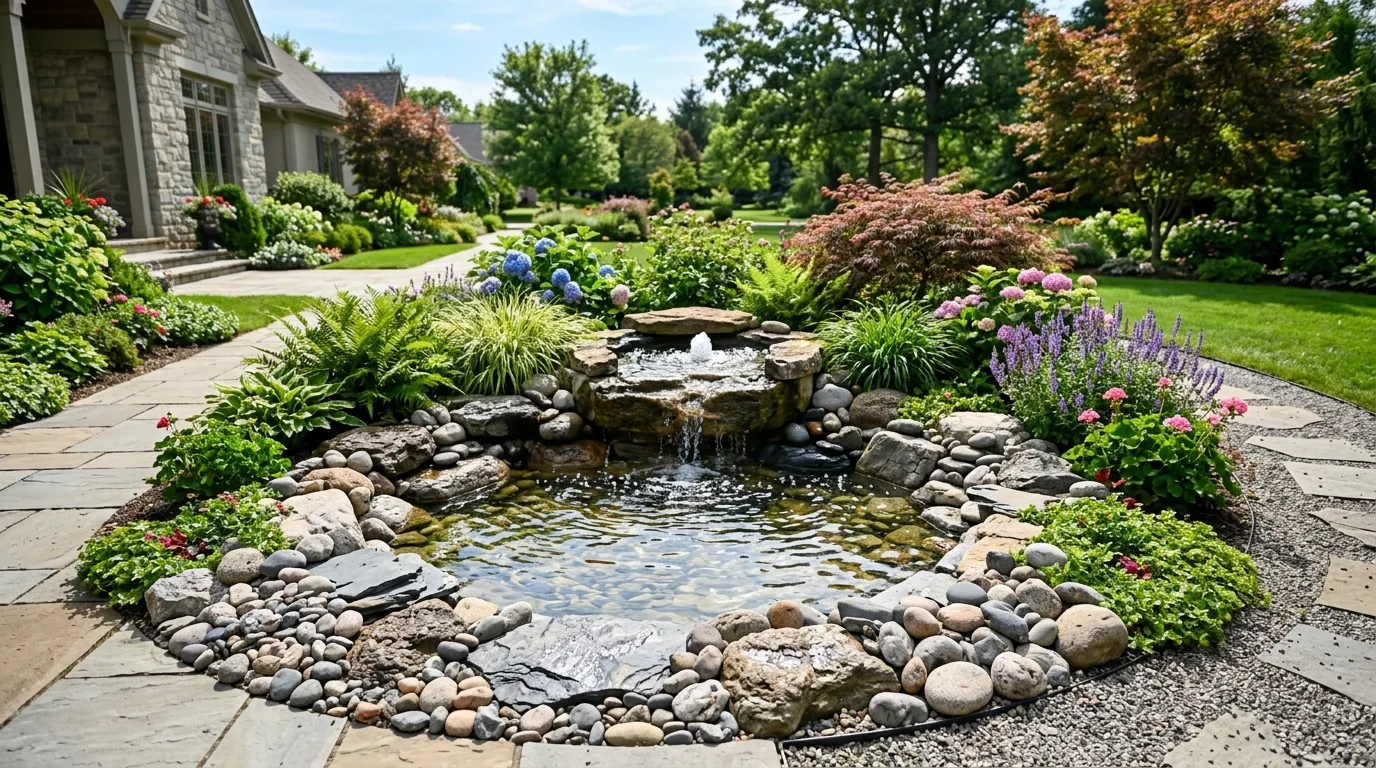 15 Stunning Front Yard Landscaping Ideas with Rocks and Stones idea 7