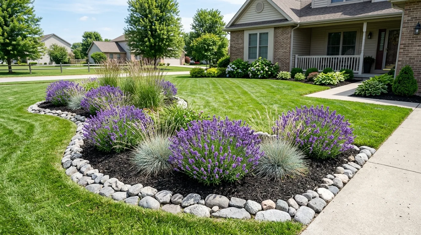 15 Stunning Front Yard Landscaping Ideas with Rocks and Stones idea 8