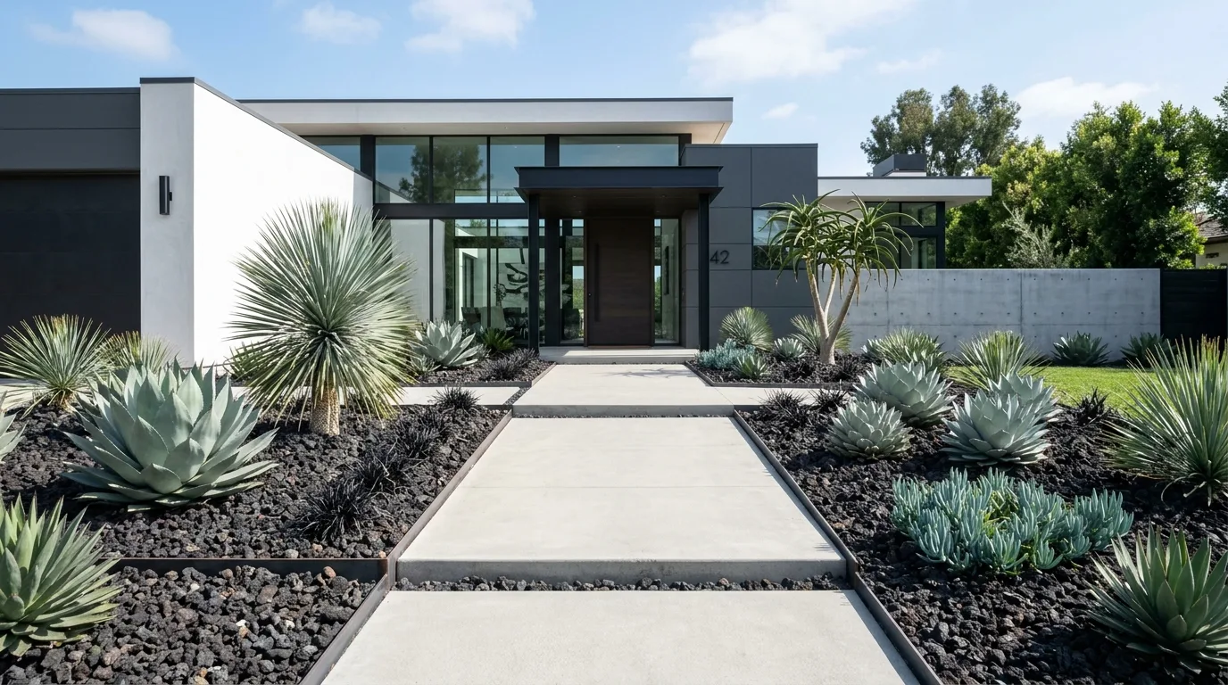 15 Stunning Front Yard Landscaping Ideas with Rocks and Stones idea 10