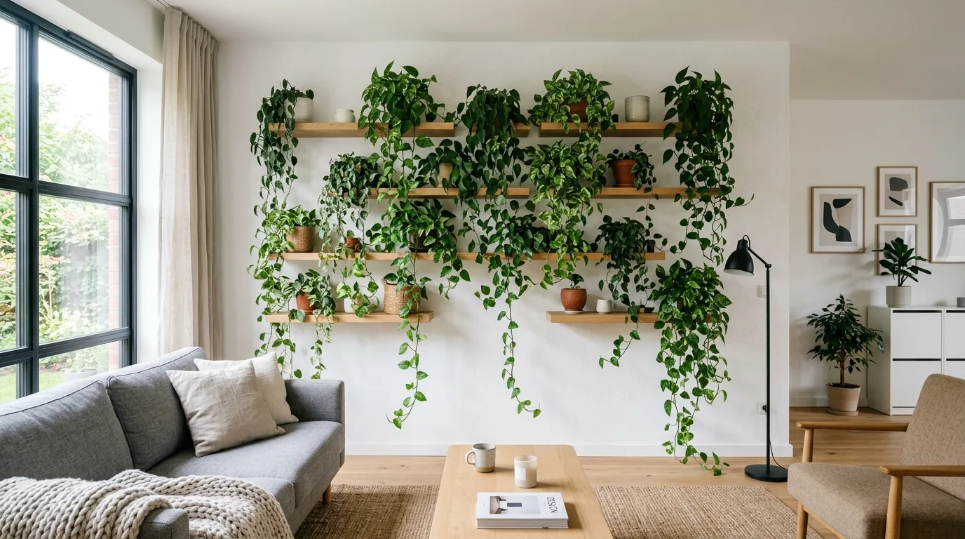 13 Stunning Modern Indoor Vine Wall Ideas for Your Home