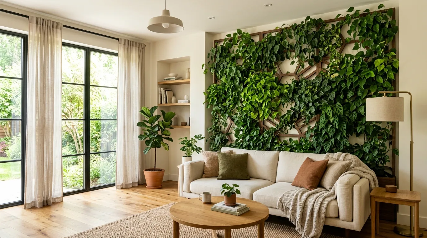 13 Stunning Modern Indoor Vine Wall Ideas for Your Home idea 3