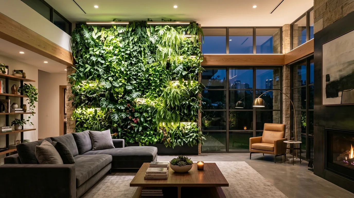 13 Stunning Modern Indoor Vine Wall Ideas for Your Home idea 13