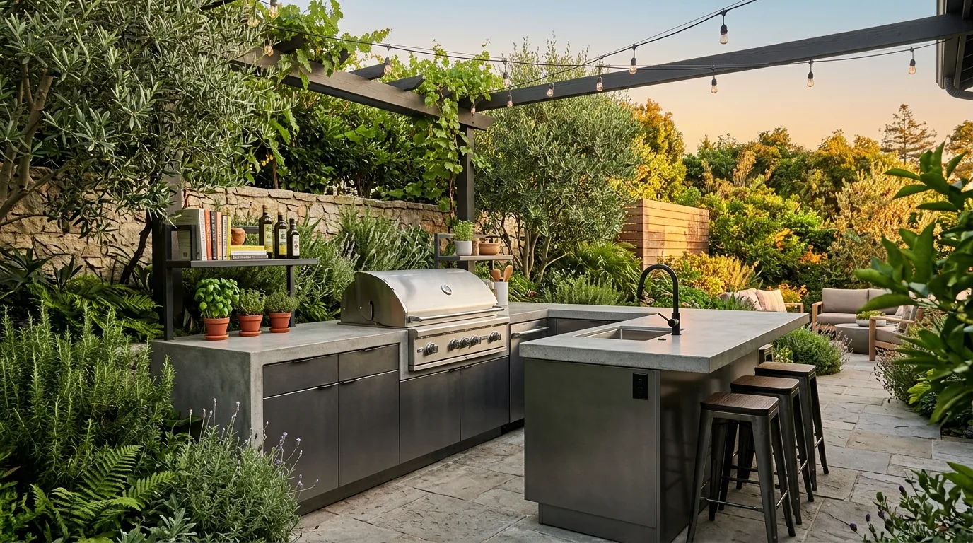 13 Stylish Functional Outdoor Kitchen Design Inspirations for Cooking
