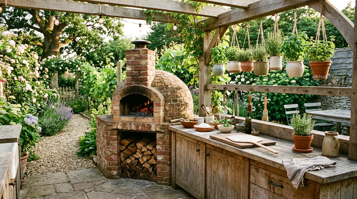 13 Stylish Functional Outdoor Kitchen Design Inspirations for Cooking idea 2