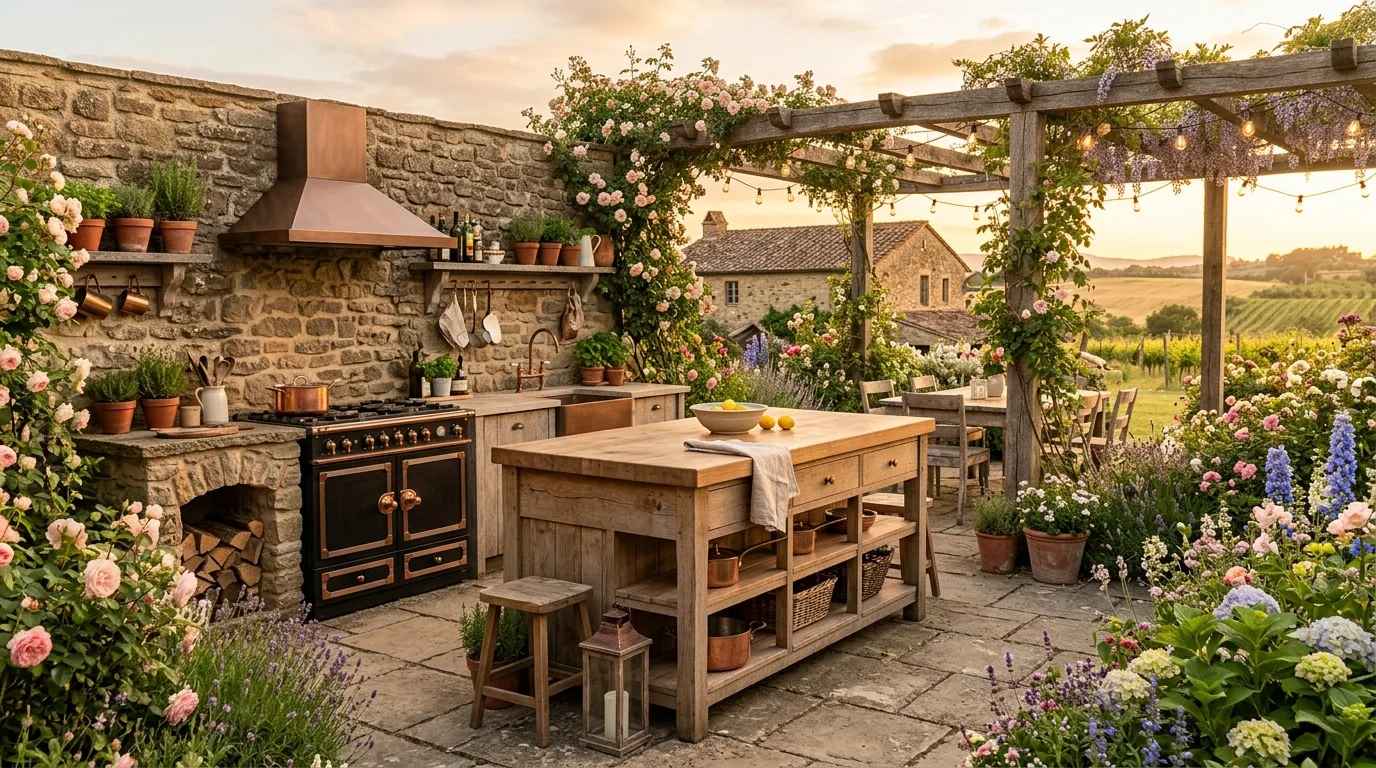 13 Stylish Functional Outdoor Kitchen Design Inspirations for Cooking idea 11