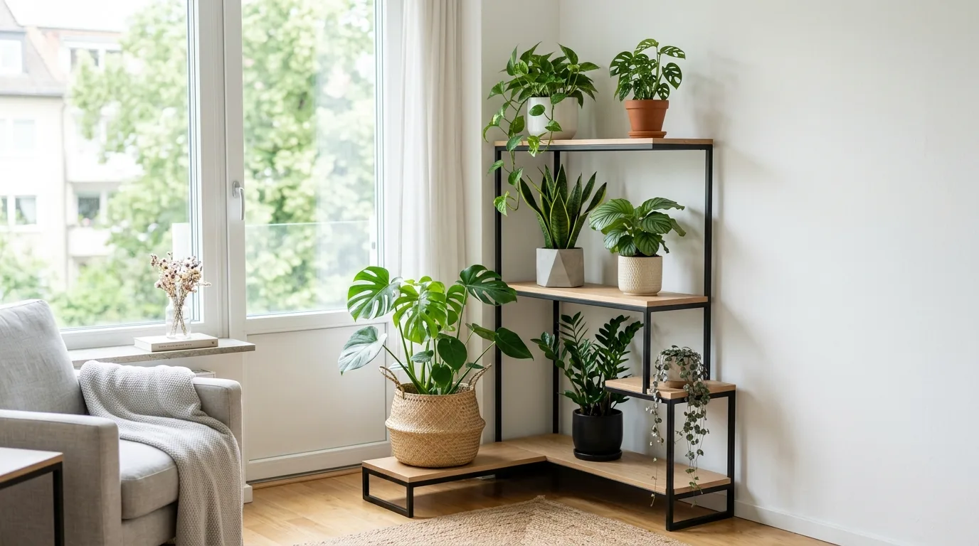 11 Stylish Modern Corner Plant Stands for Small Spaces