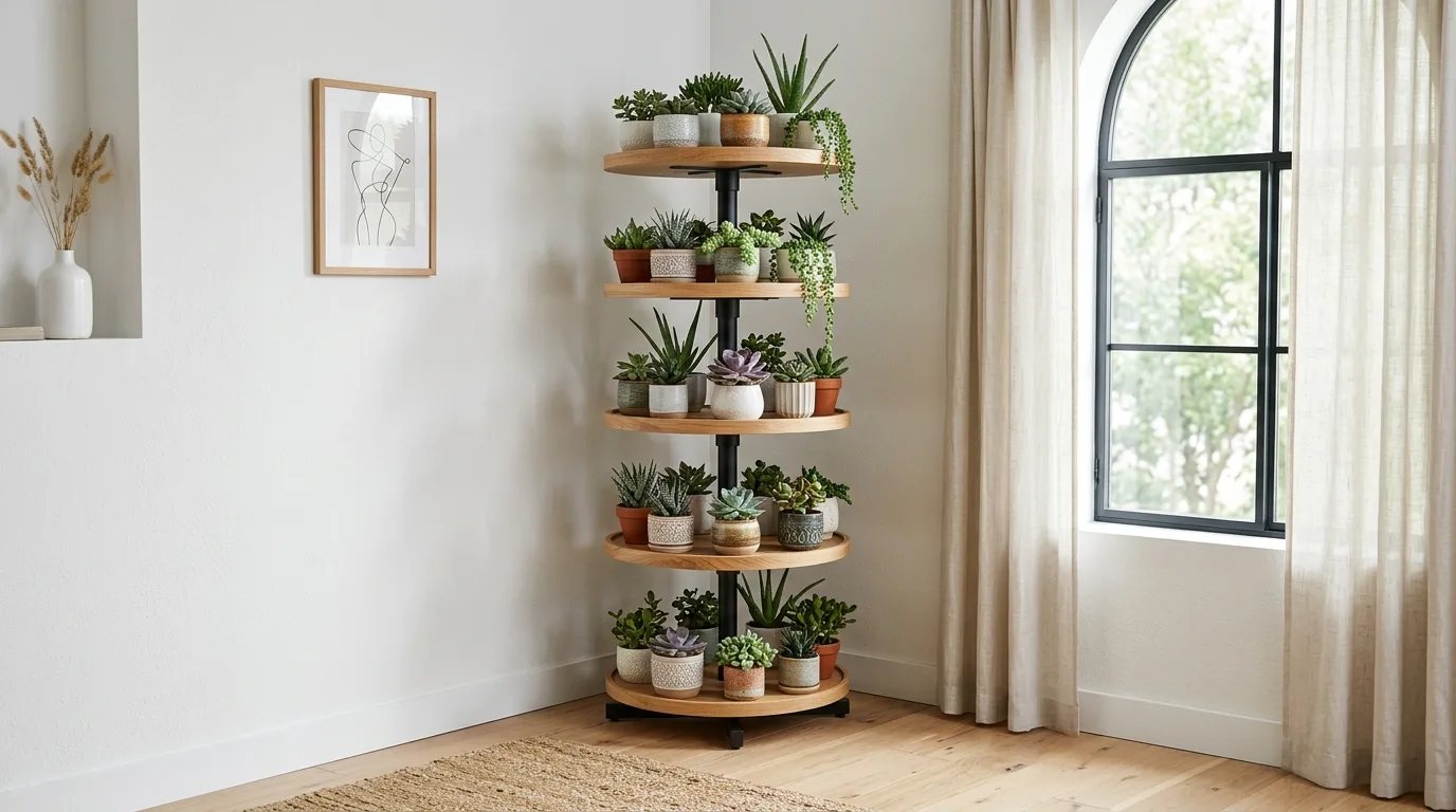 11 Stylish Modern Corner Plant Stands for Small Spaces idea 8