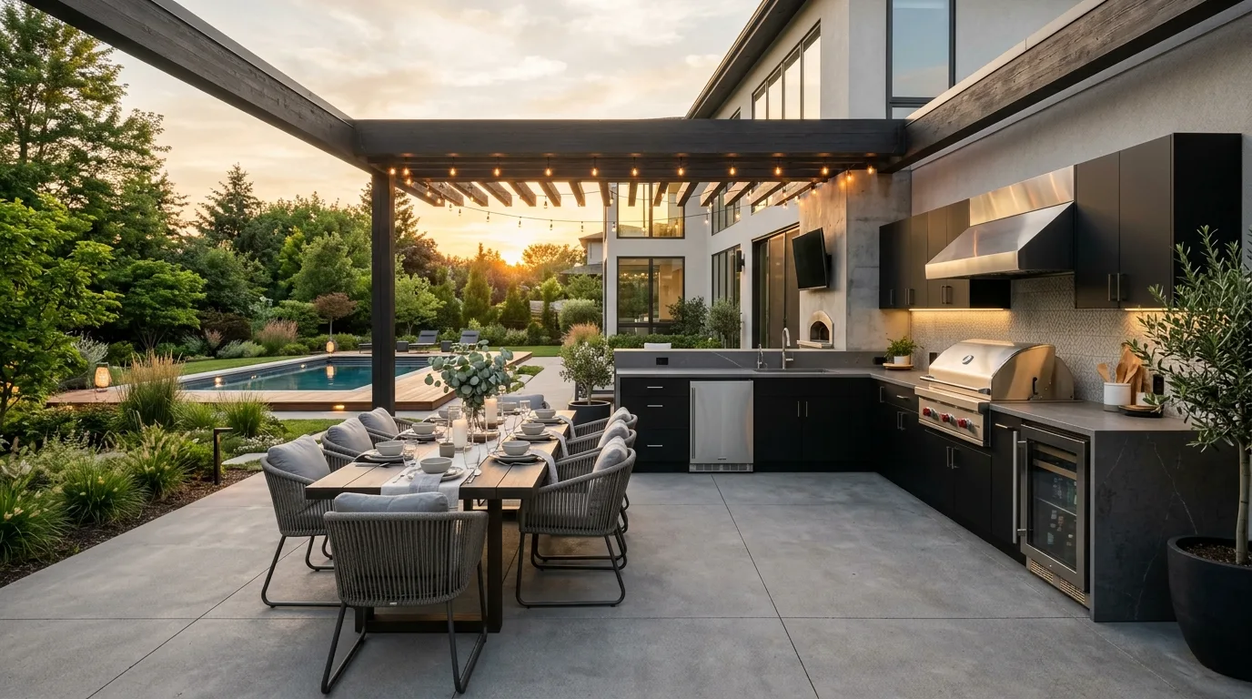 13 Trendy Outdoor Kitchen Patio Design Trends for This Year
